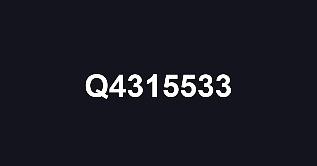 Q4315533