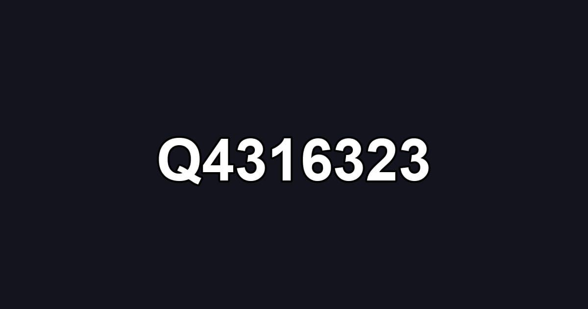 Q4316323