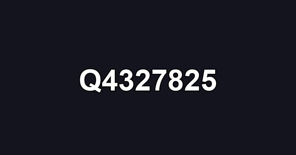 Q4327825