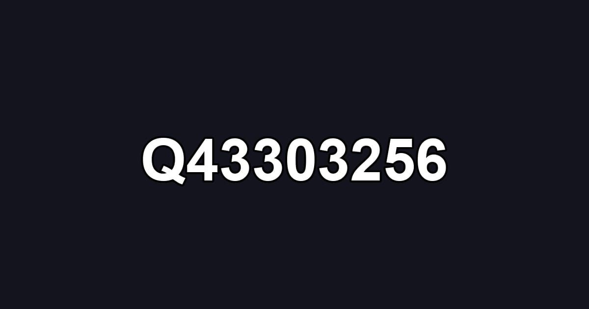 Q43303256