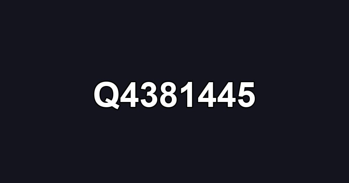 Q4381445