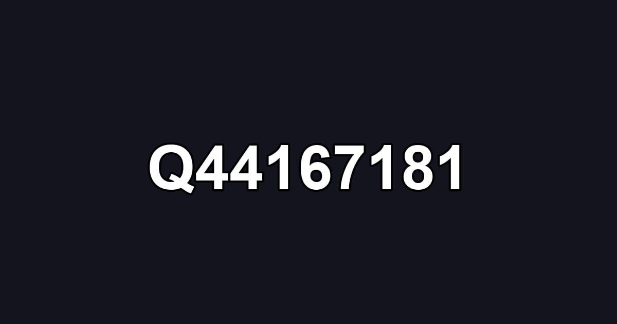 Q44167181