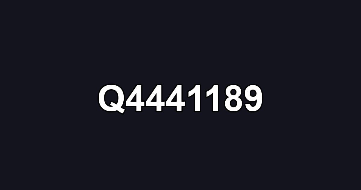 Q4441189