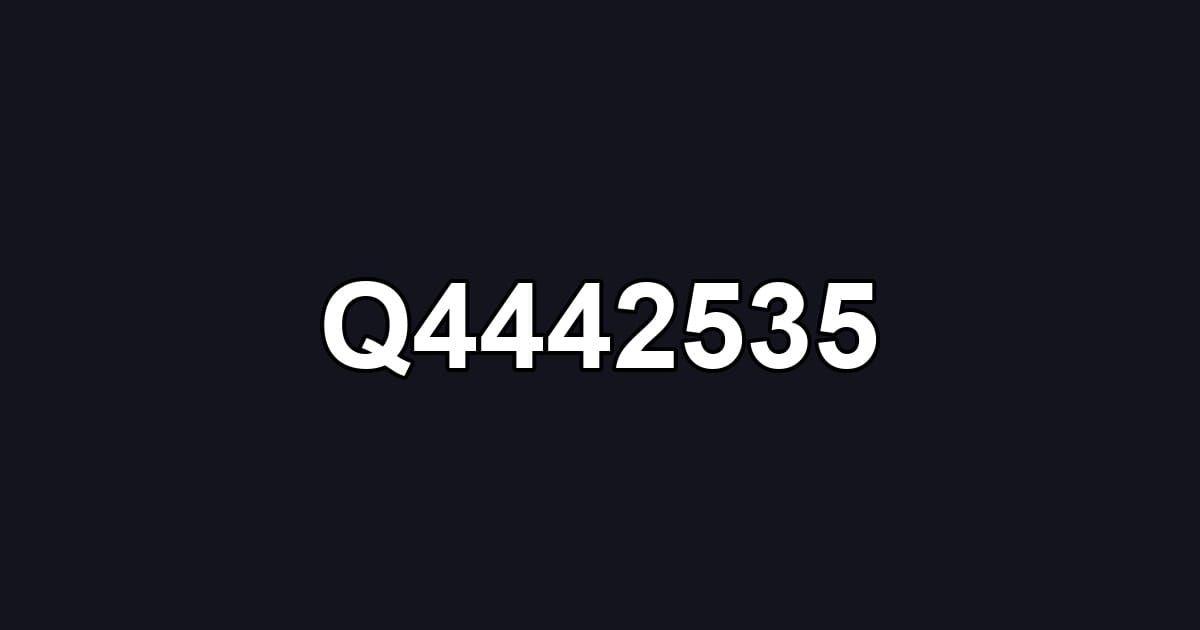 Q4442535