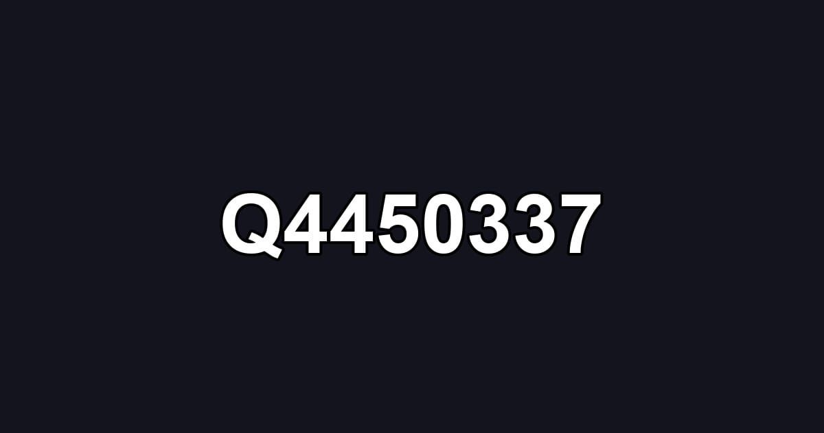 Q4450337