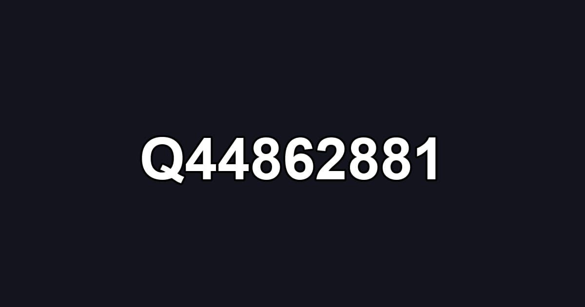 Q44862881