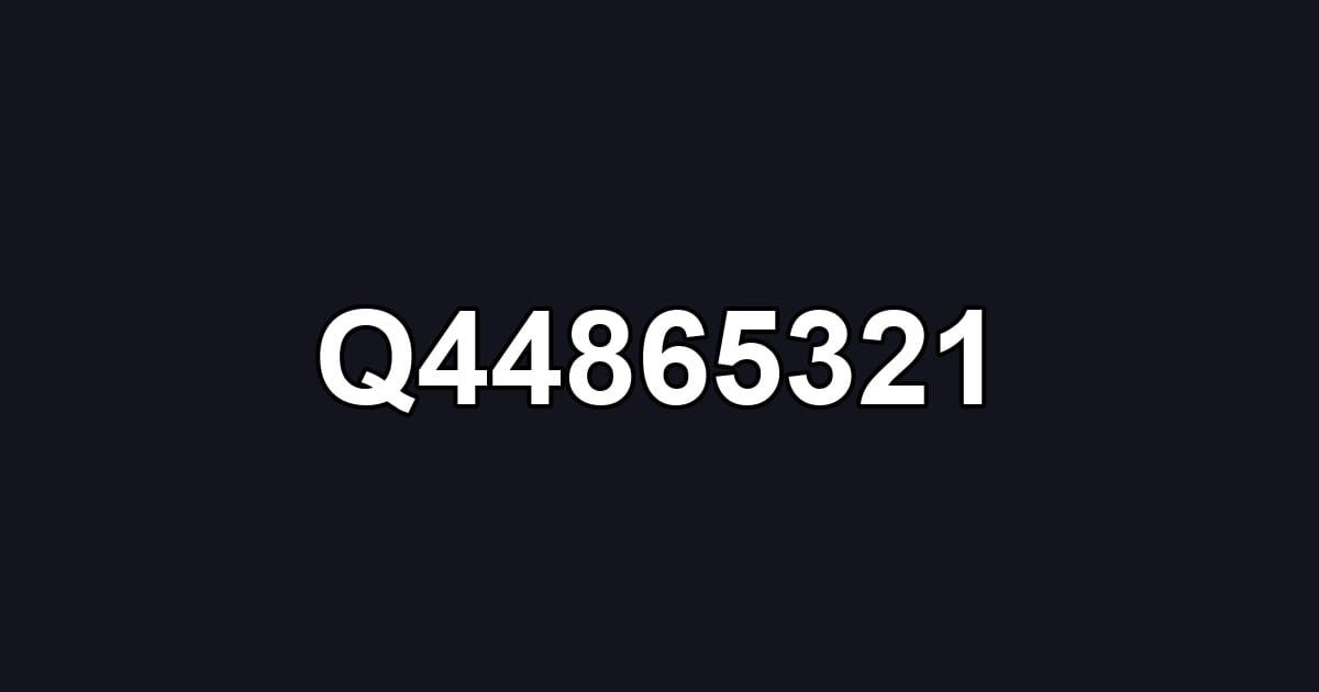 Q44865321