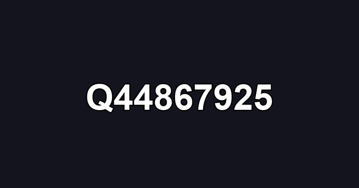 Q44867925