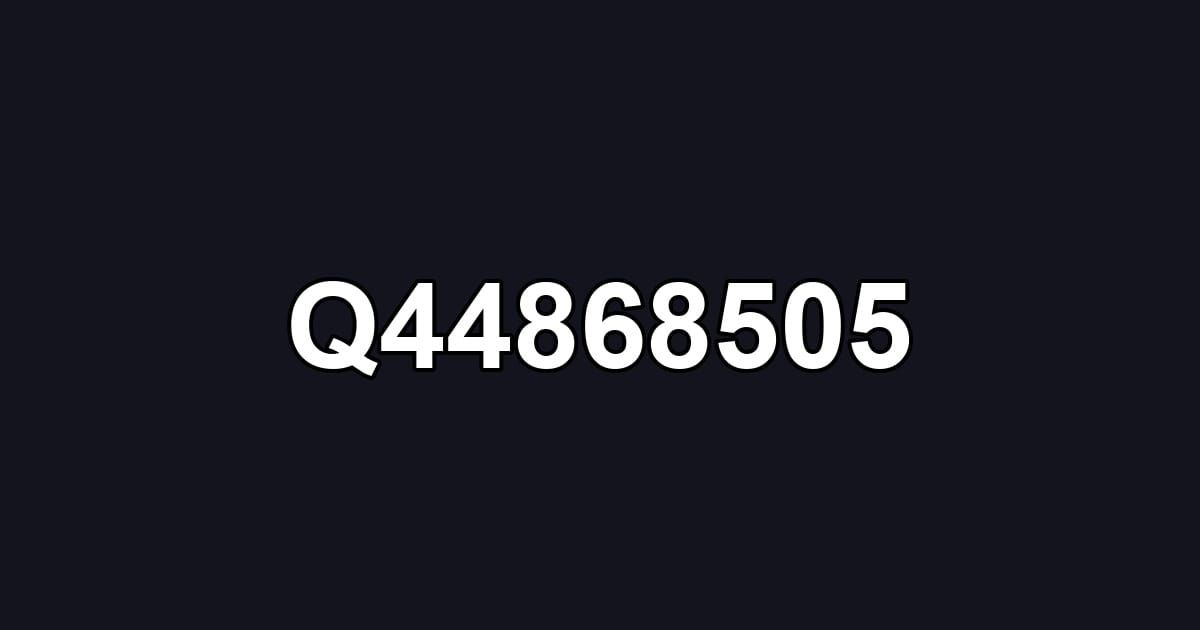 Q44868505