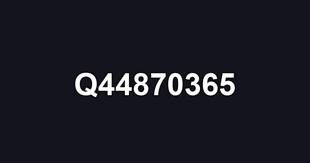 Q44870365