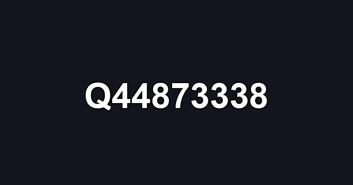 Q44873338