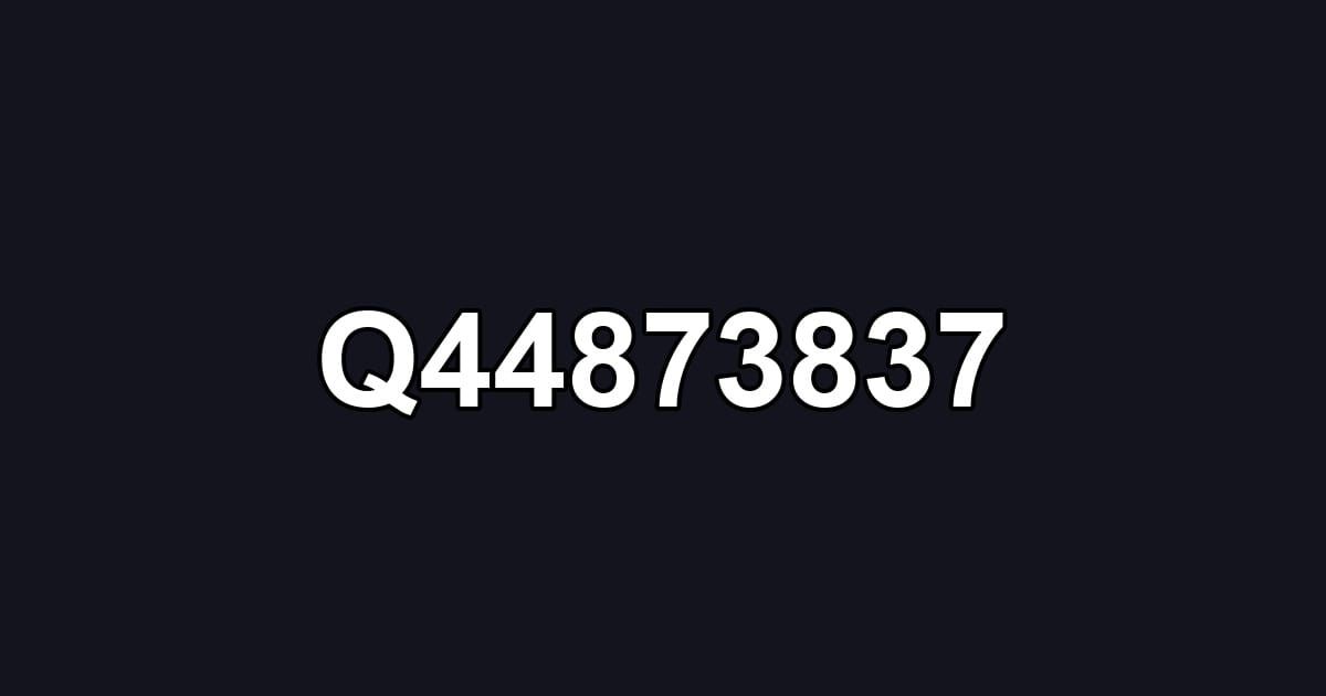 Q44873837