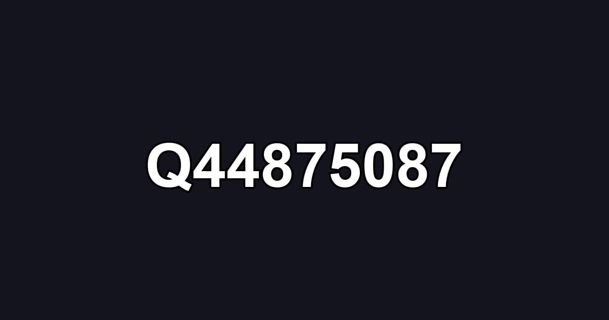 Q44875087