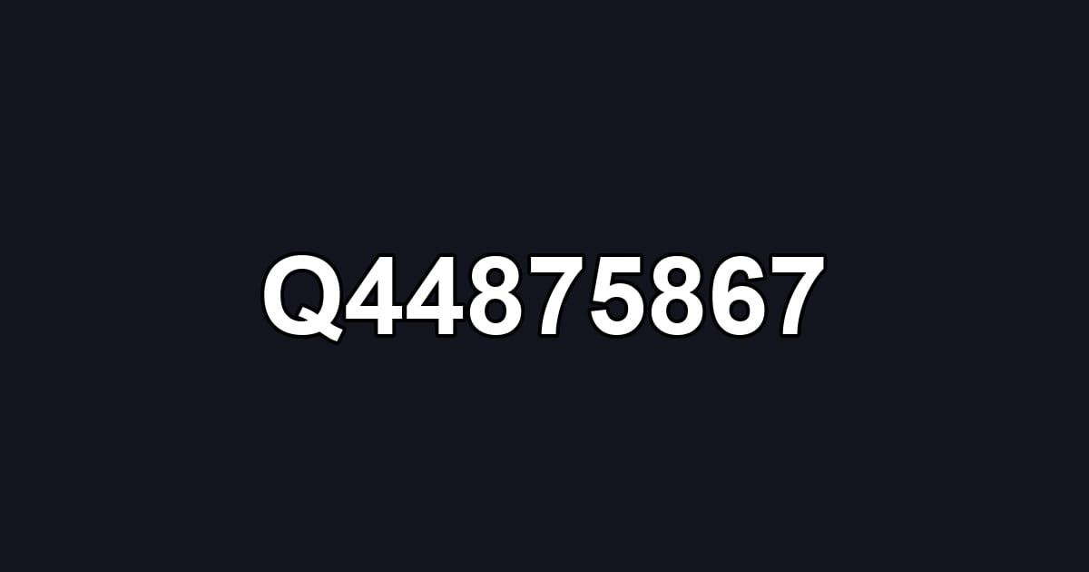 Q44875867