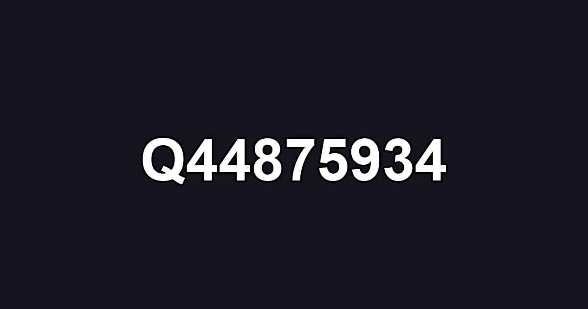Q44875934