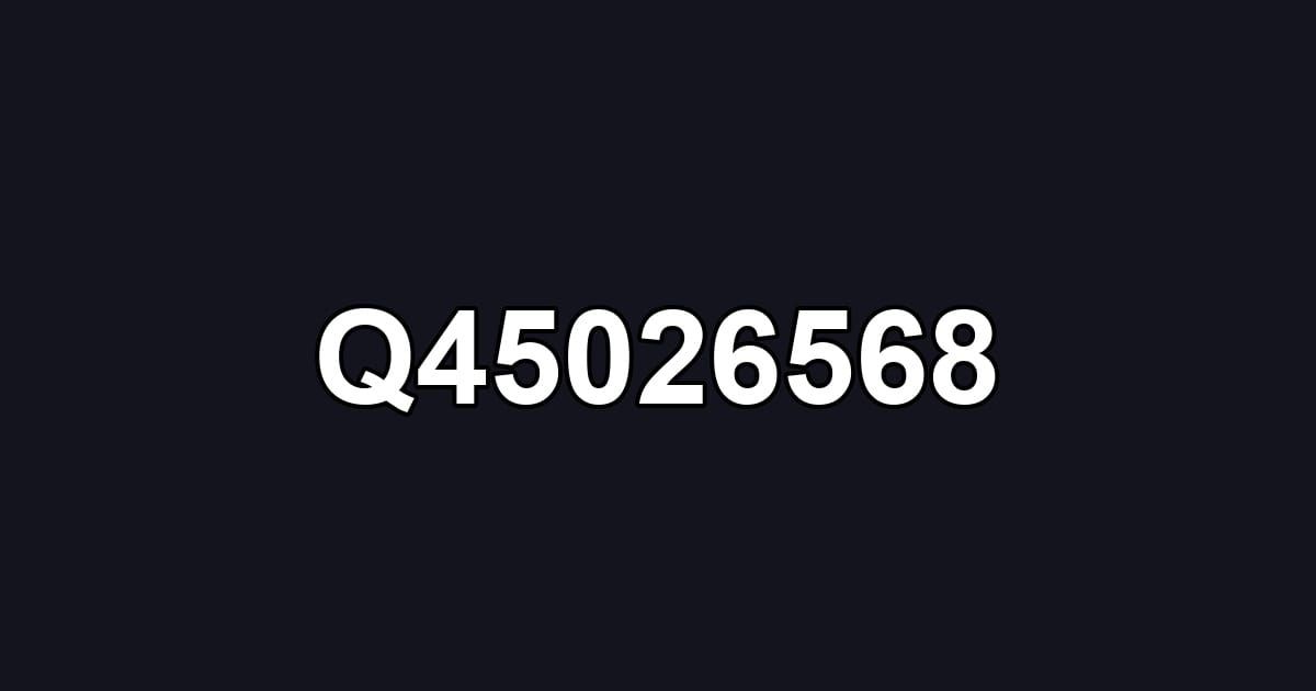 Q45026568