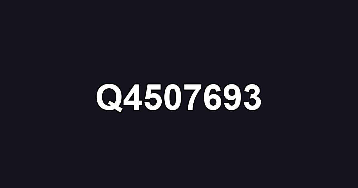 Q4507693