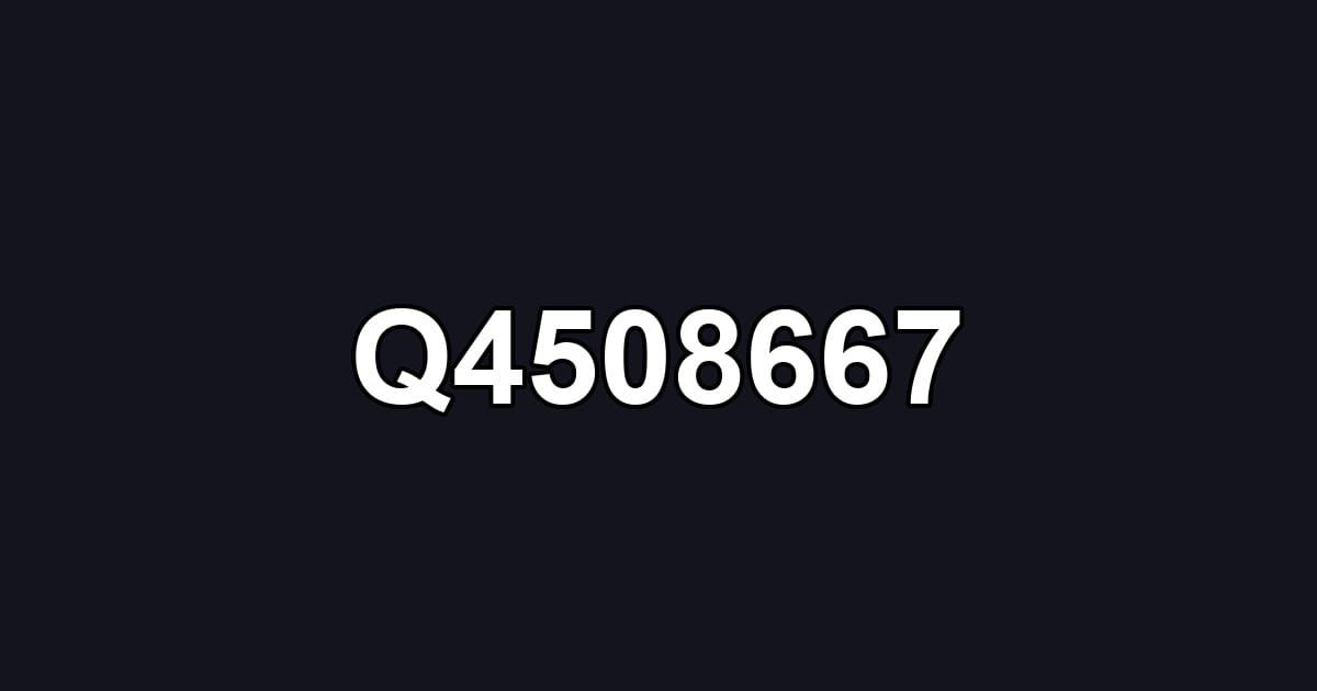 Q4508667