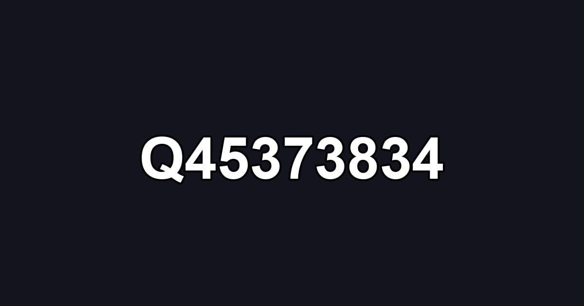 Q45373834