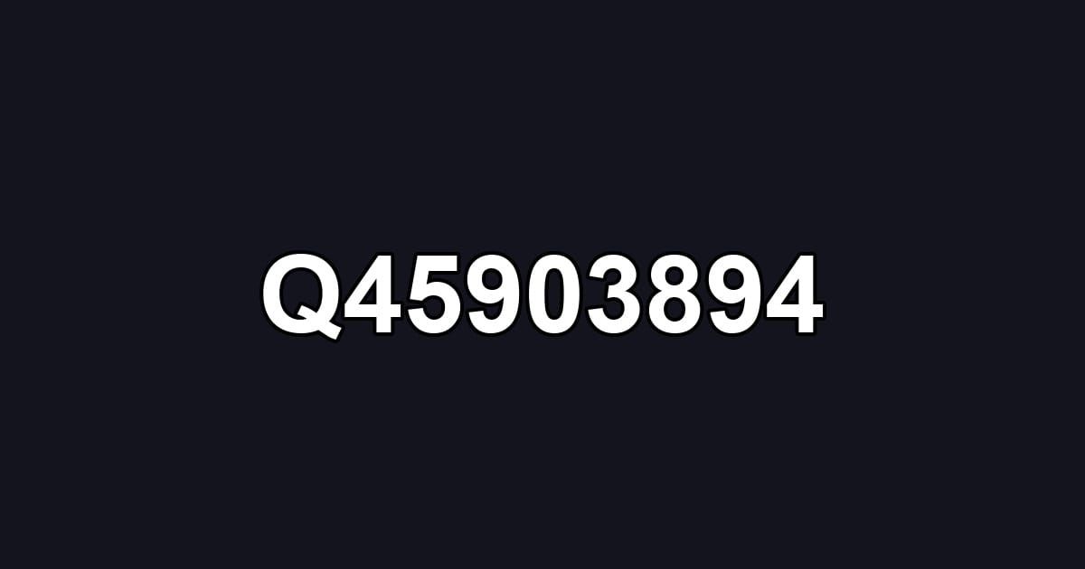 Q45903894