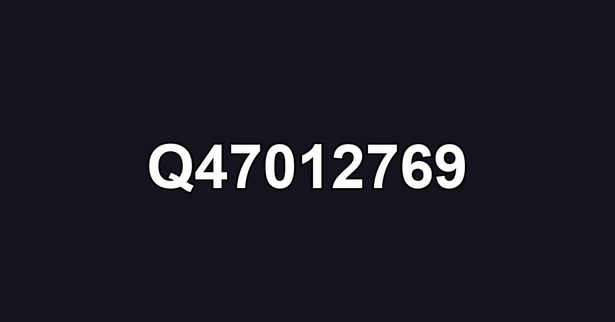 Q47012769
