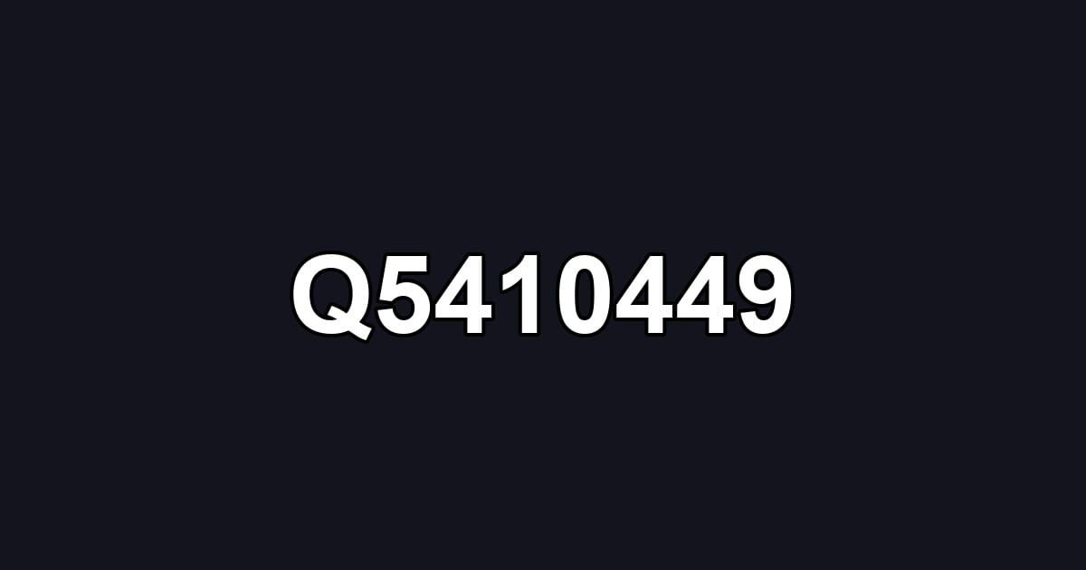 Q5410449