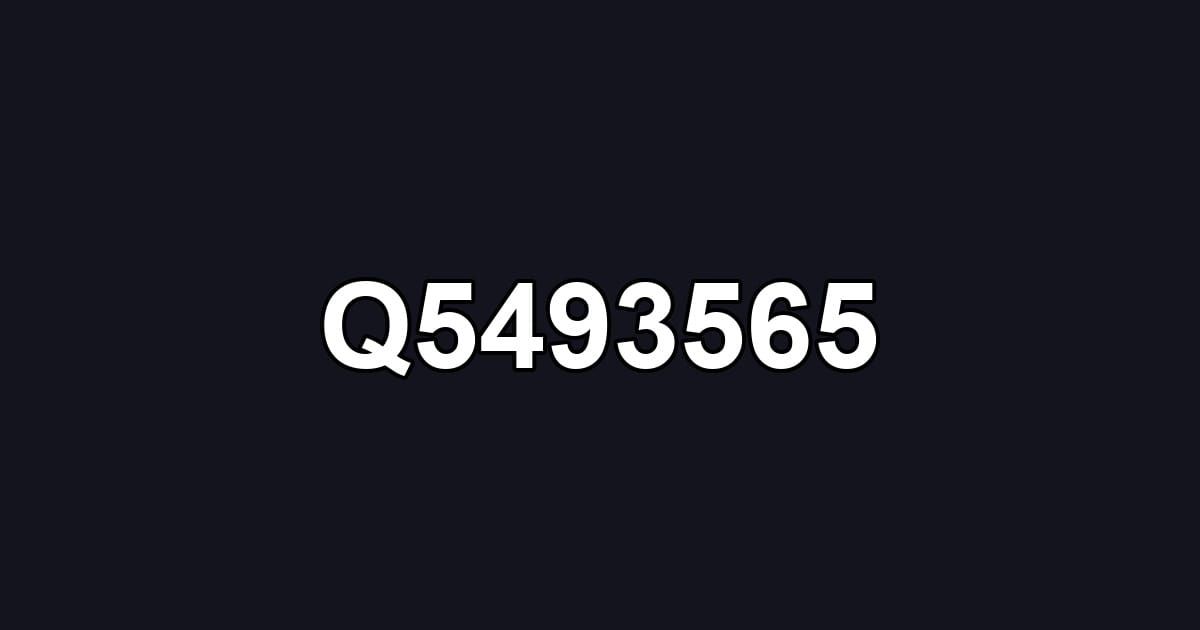 Q5493565