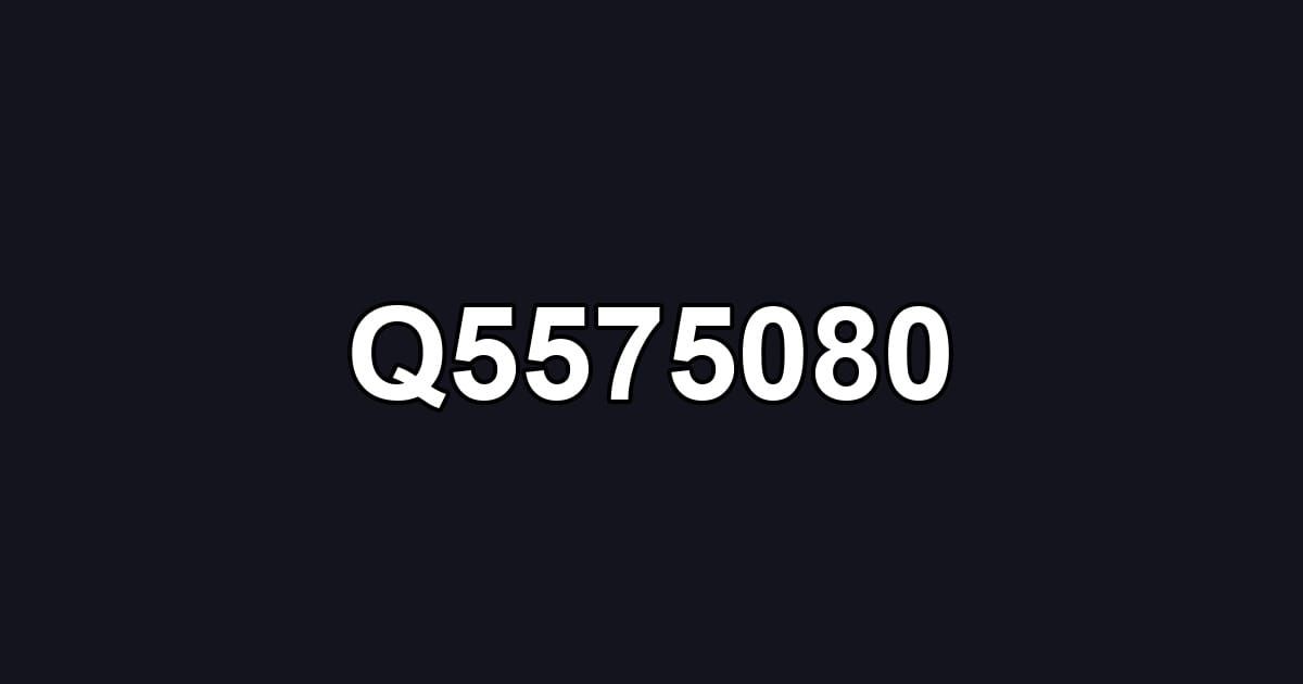 Q5575080