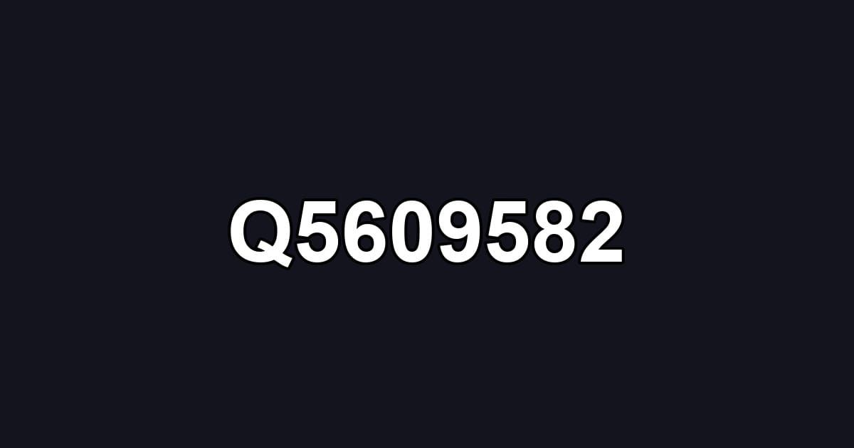 Q5609582
