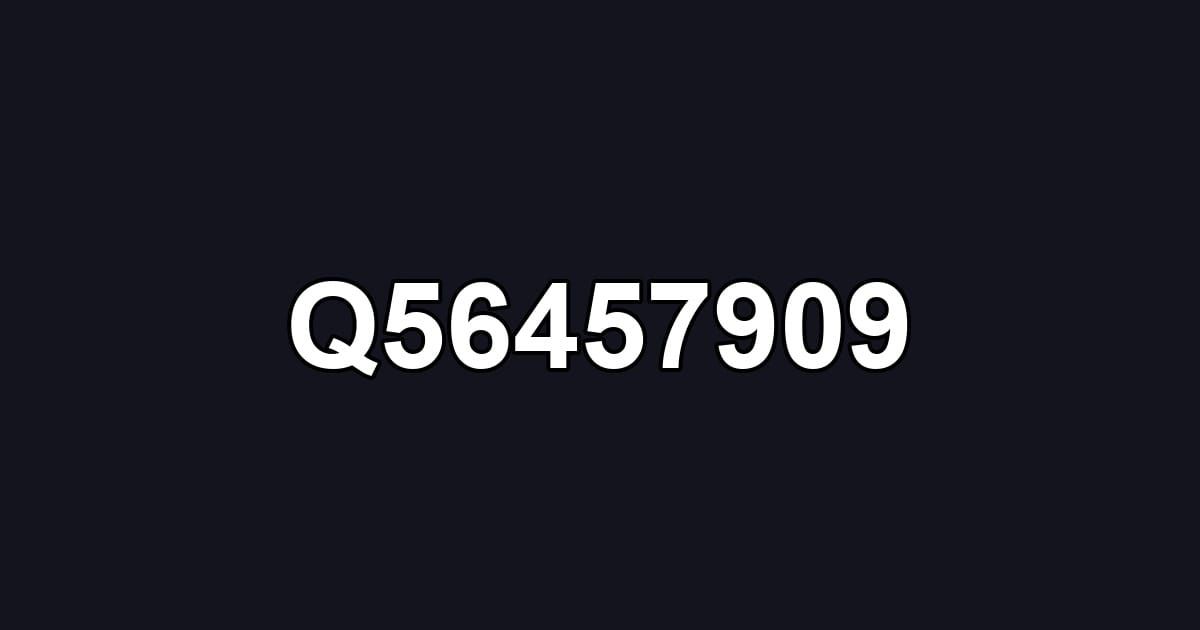 Q56457909