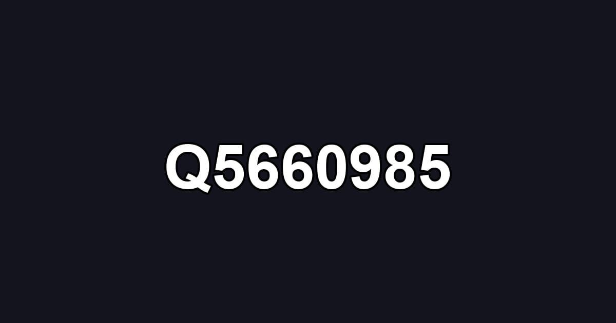 Q5660985