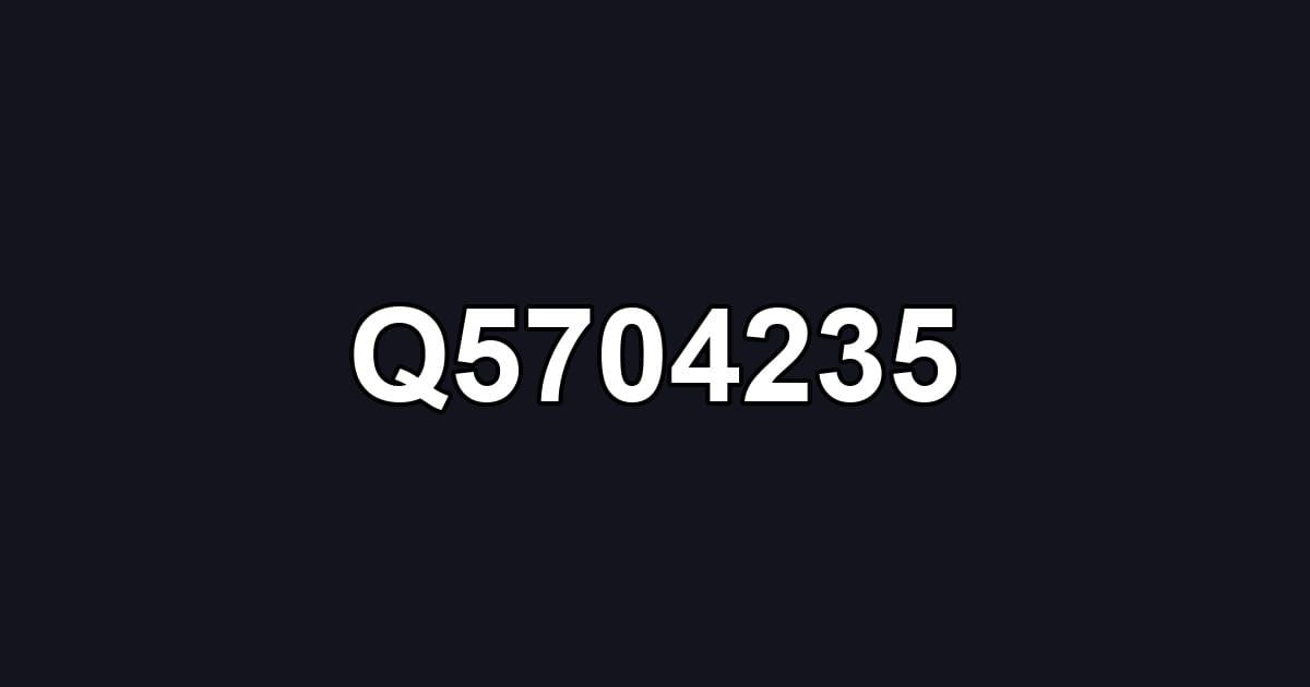 Q5704235