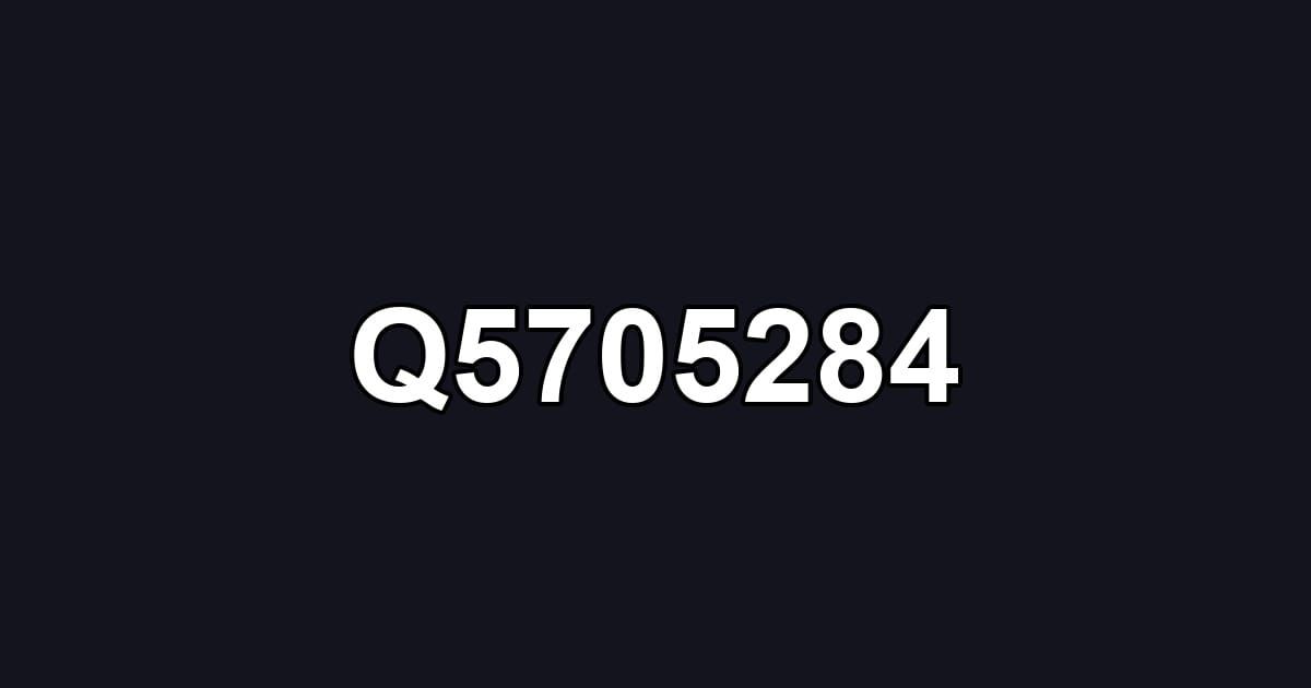 Q5705284
