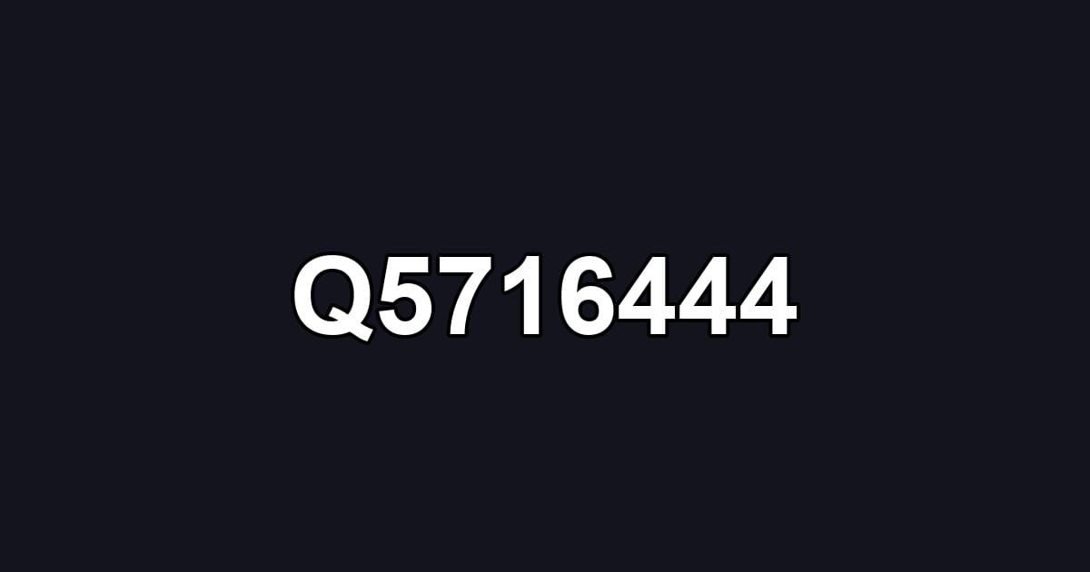 Q5716444