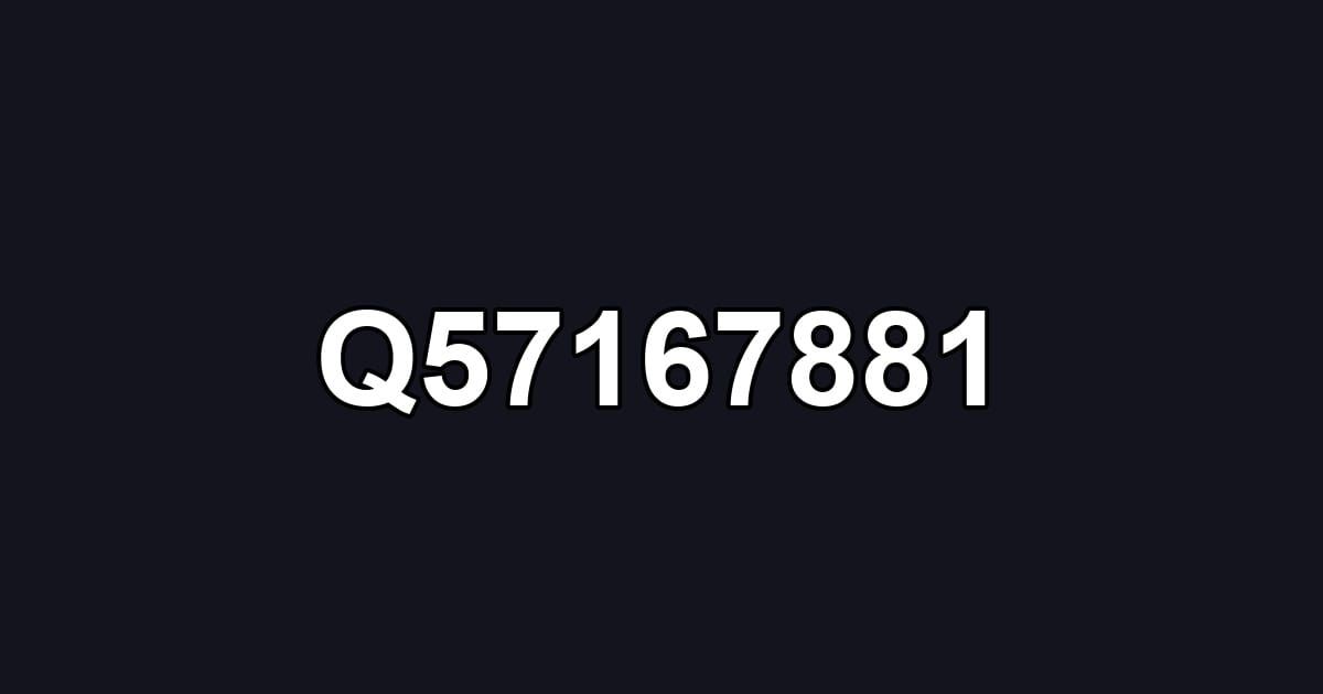 Q57167881
