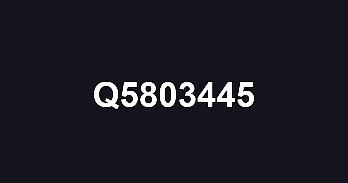 Q5803445