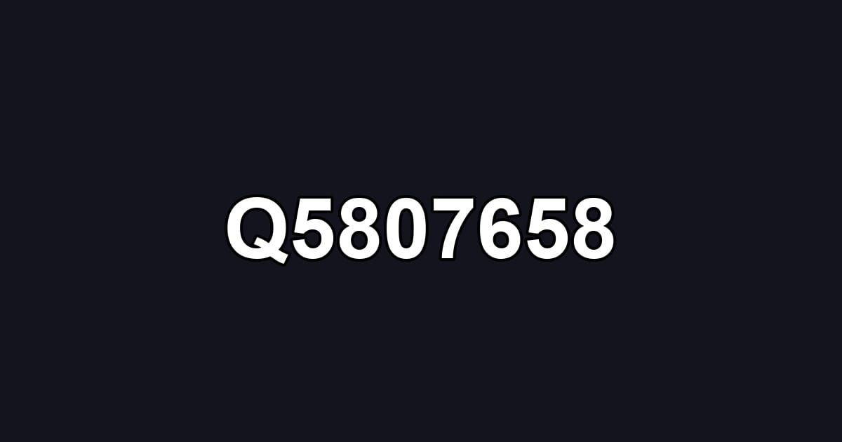 Q5807658