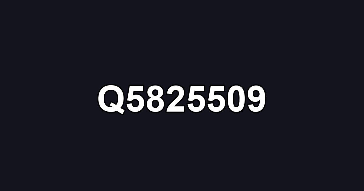 Q5825509