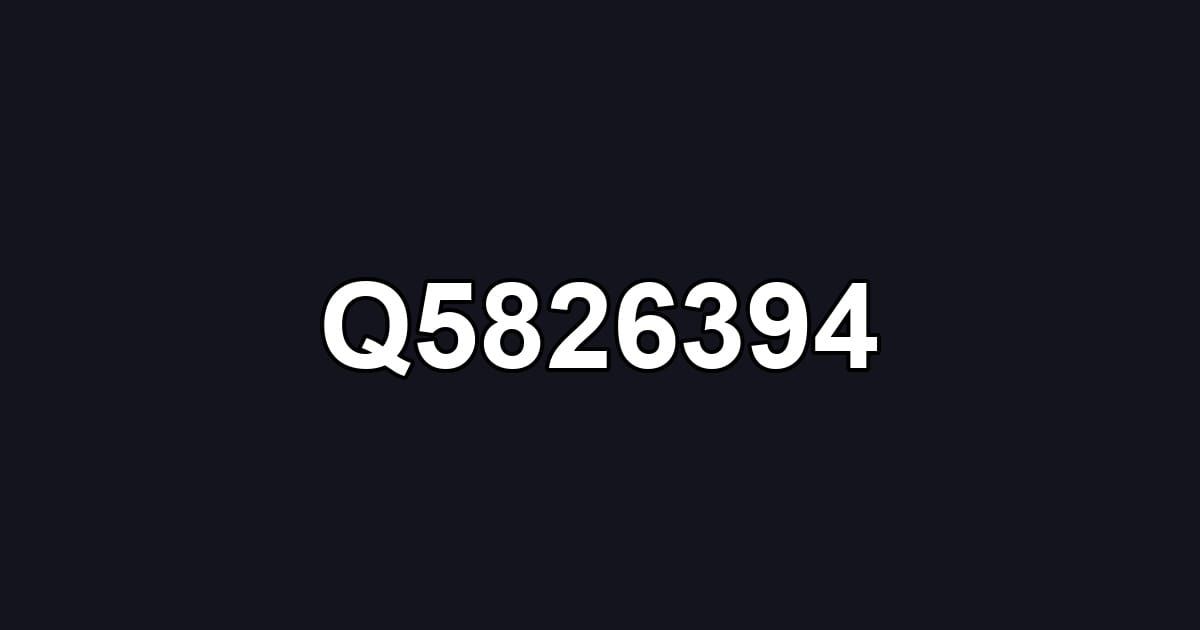 Q5826394
