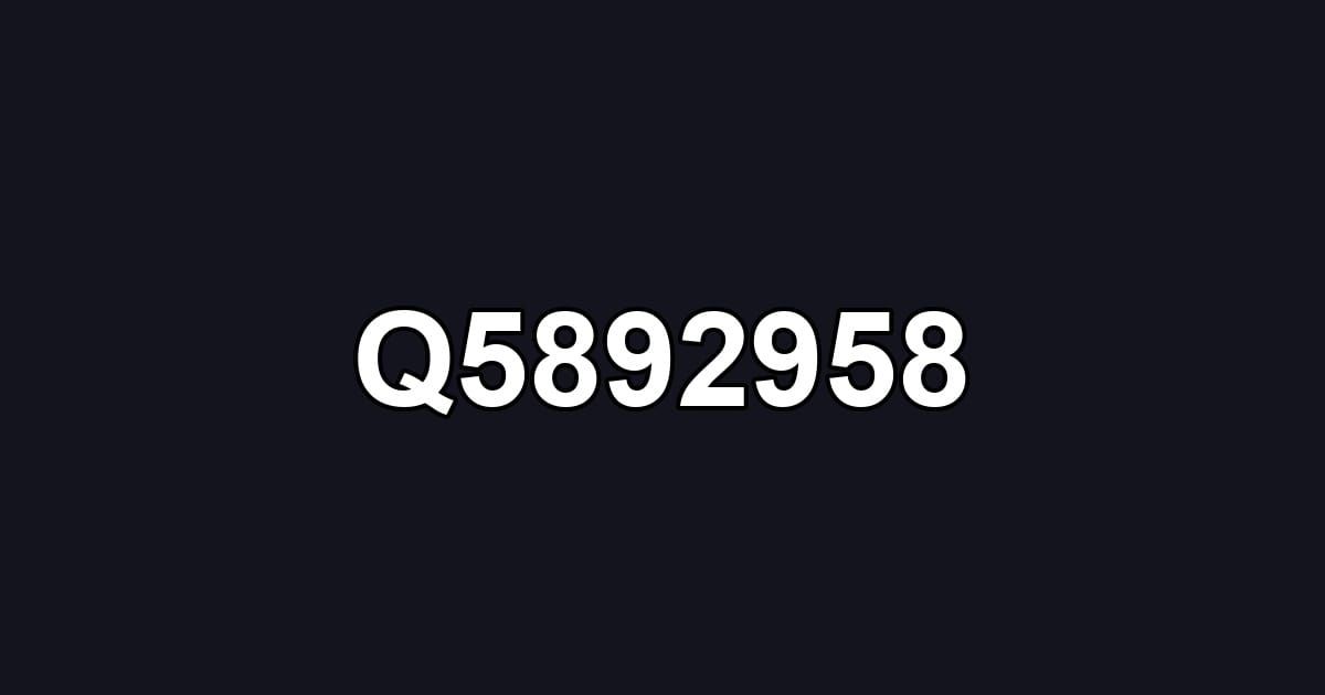 Q5892958