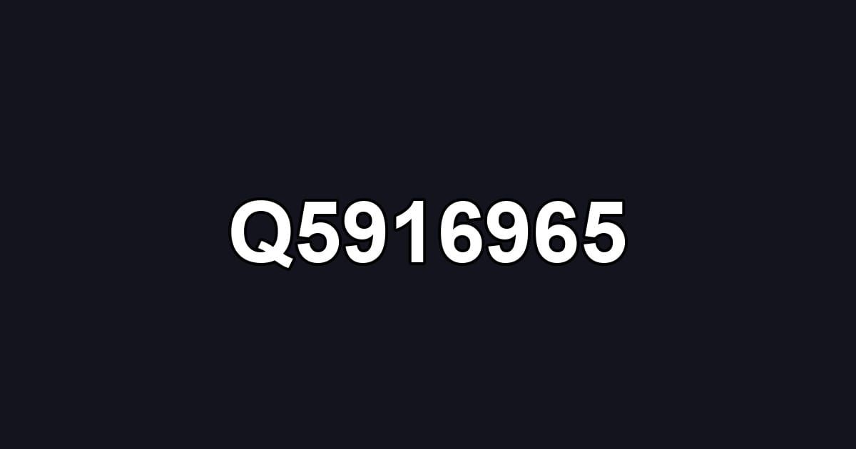 Q5916965