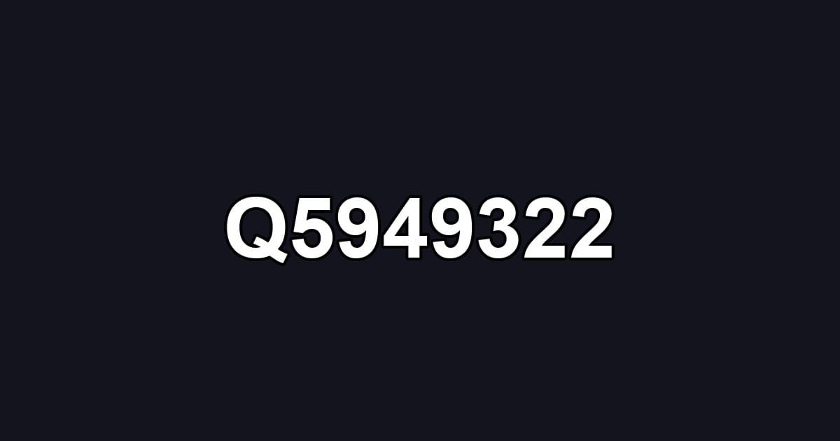 Q5949322
