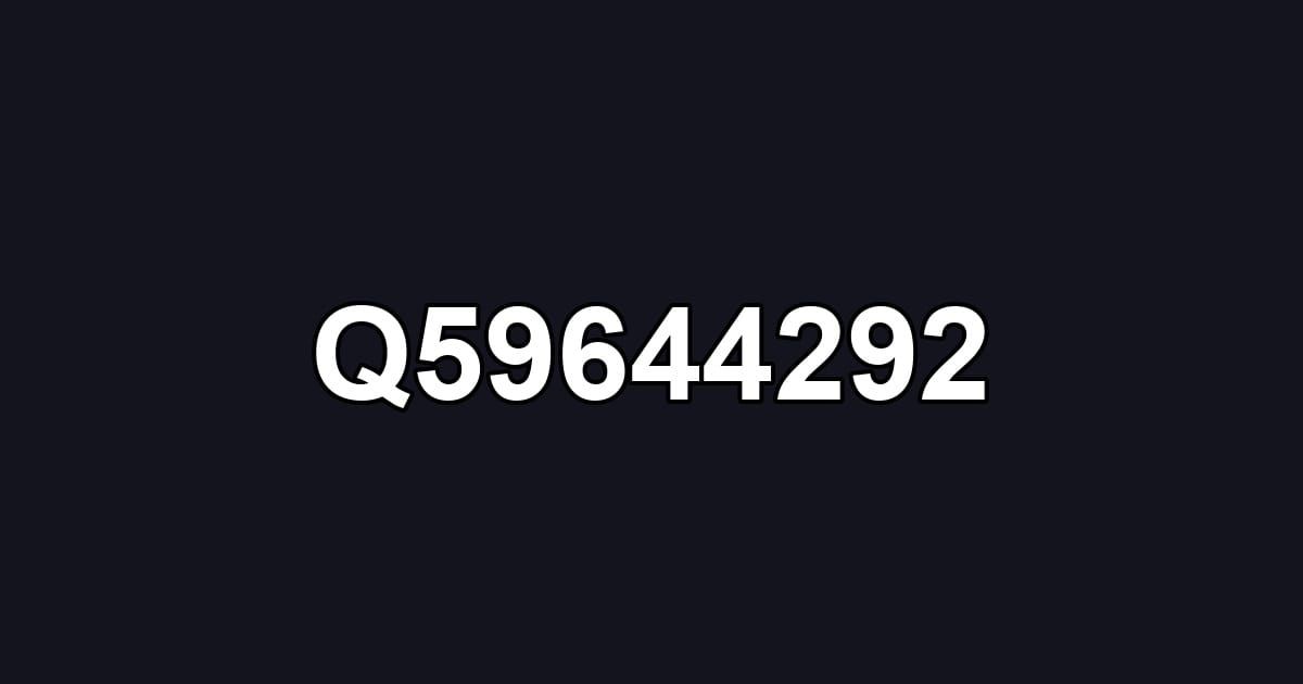 Q59644292