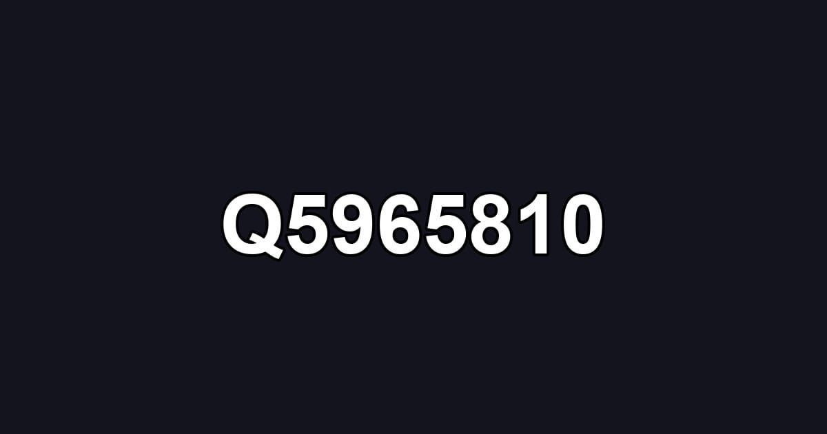 Q5965810