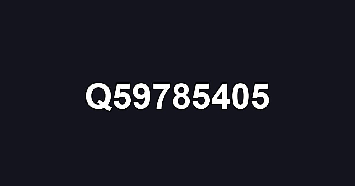 Q59785405