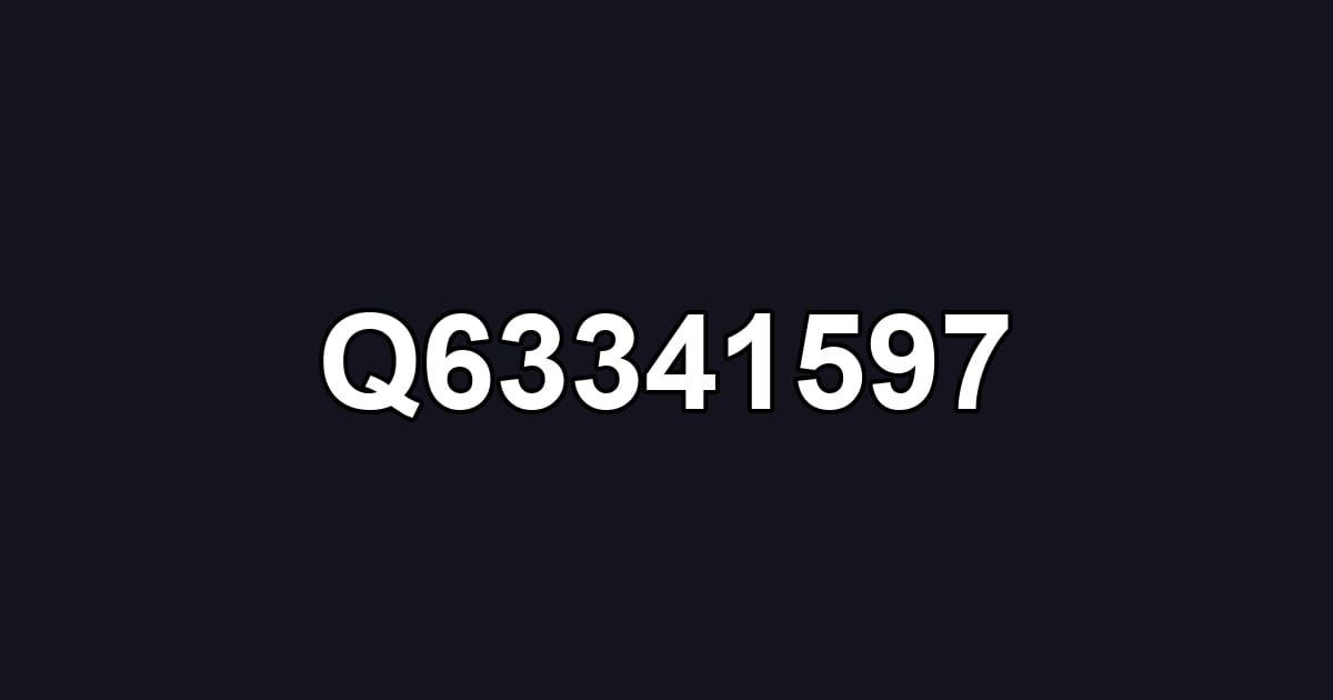 Q63341597