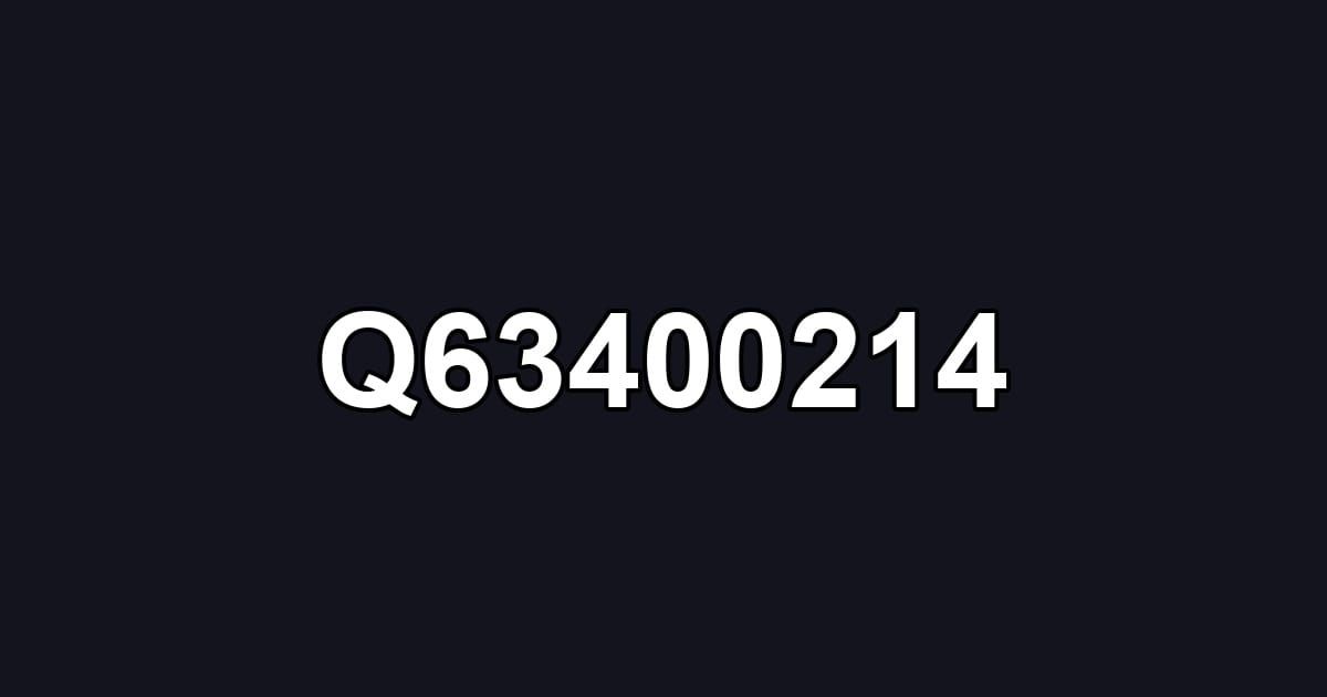 Q63400214