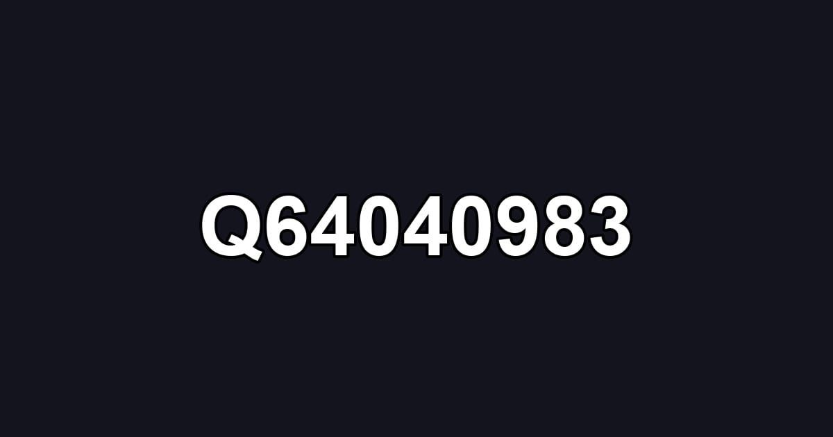 Q64040983