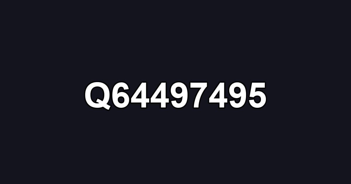 Q64497495