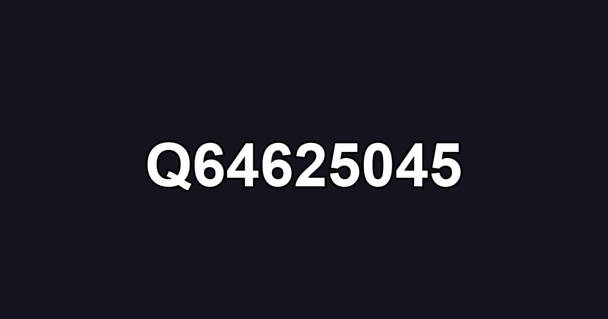 Q64625045